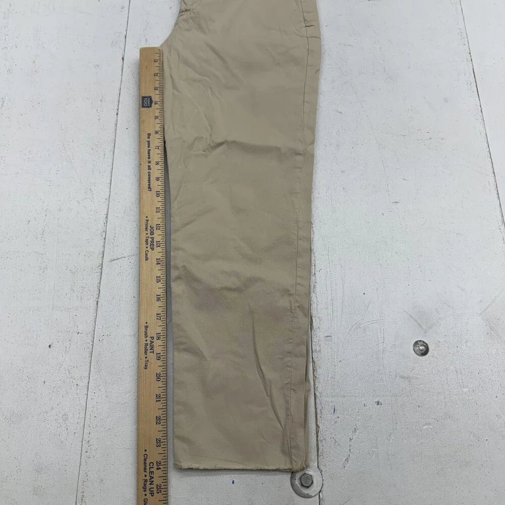 Frank & Eileen Pants Womens 6 Beige Wicklow Chino Crop Twill Stretch Pockets - Picture 7 of 9